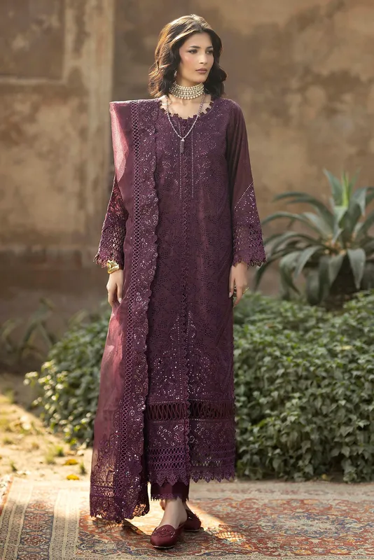 Adans Libas Adans Tradition Dark Plum Cotton – view 1 – Poshaq