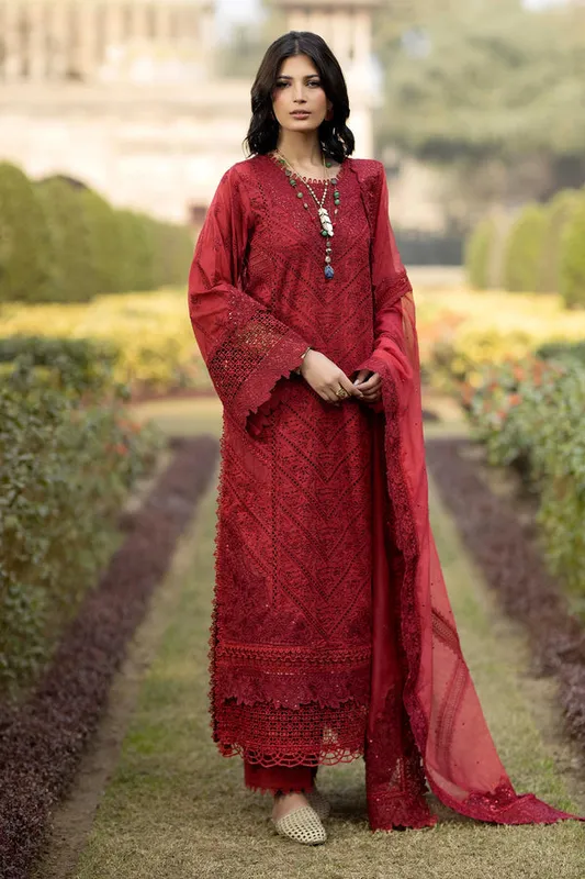 Adans Libas Adans Tradition Maroon Cotton – view 1 – Poshaq