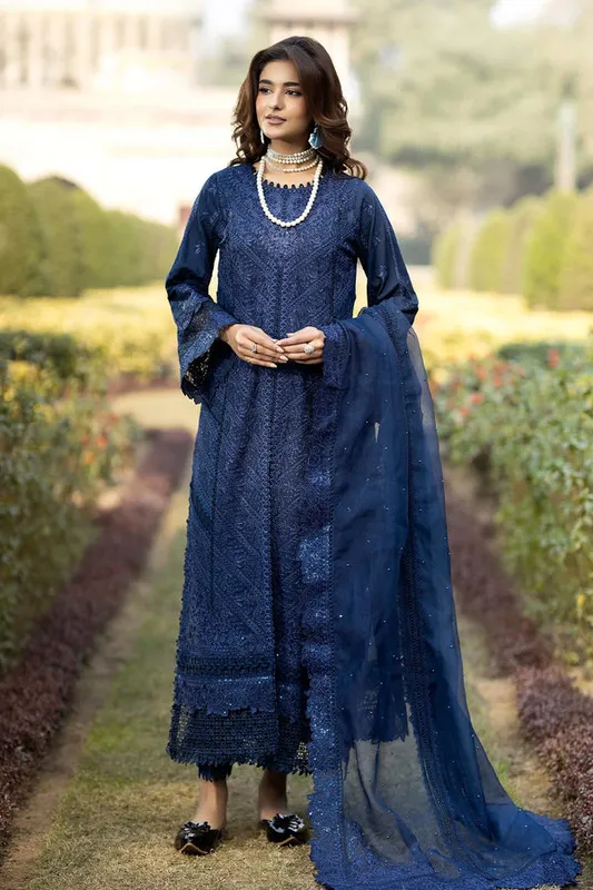 Adans Libas Adans Tradition Navy Blue Cotton – view 1 – Poshaq