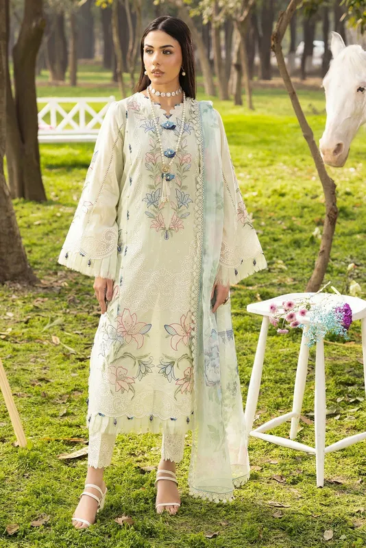 Adans Libas Gardenia 26 Mint Gray Chiffon – view 1 – Poshaq