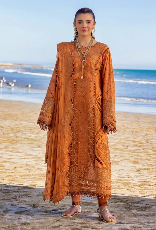Adans Libas Lasserkari 25 Rust Chiffon – view 1 – Poshaq