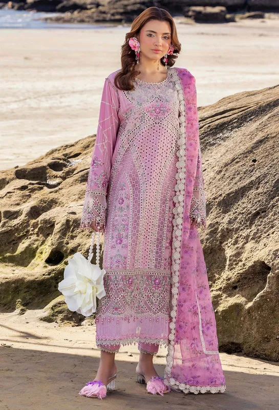 Adans Libas Lasserkari 25 Lilac Organza – view 1 – Poshaq