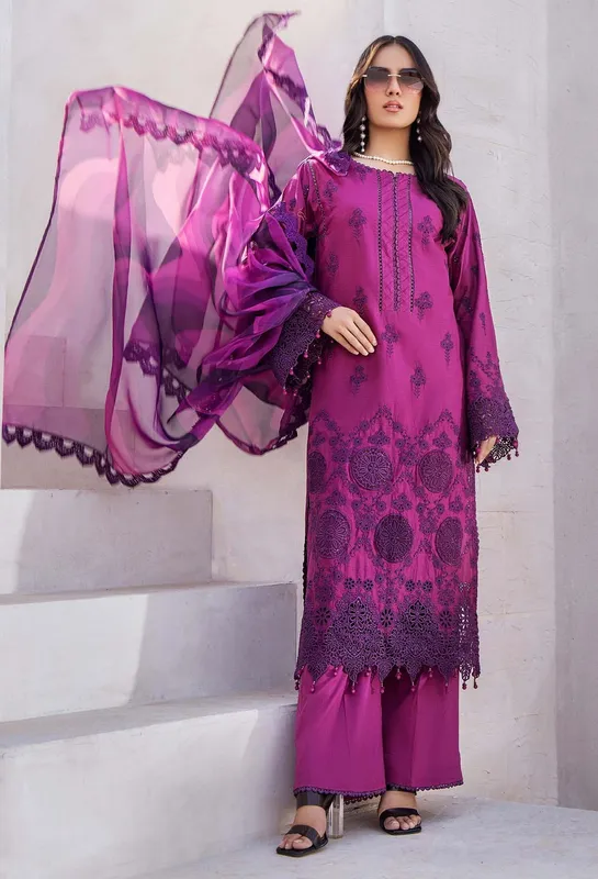 Adans Libas Lasserkari 25 Magenta Chiffon – view 1 – Poshaq