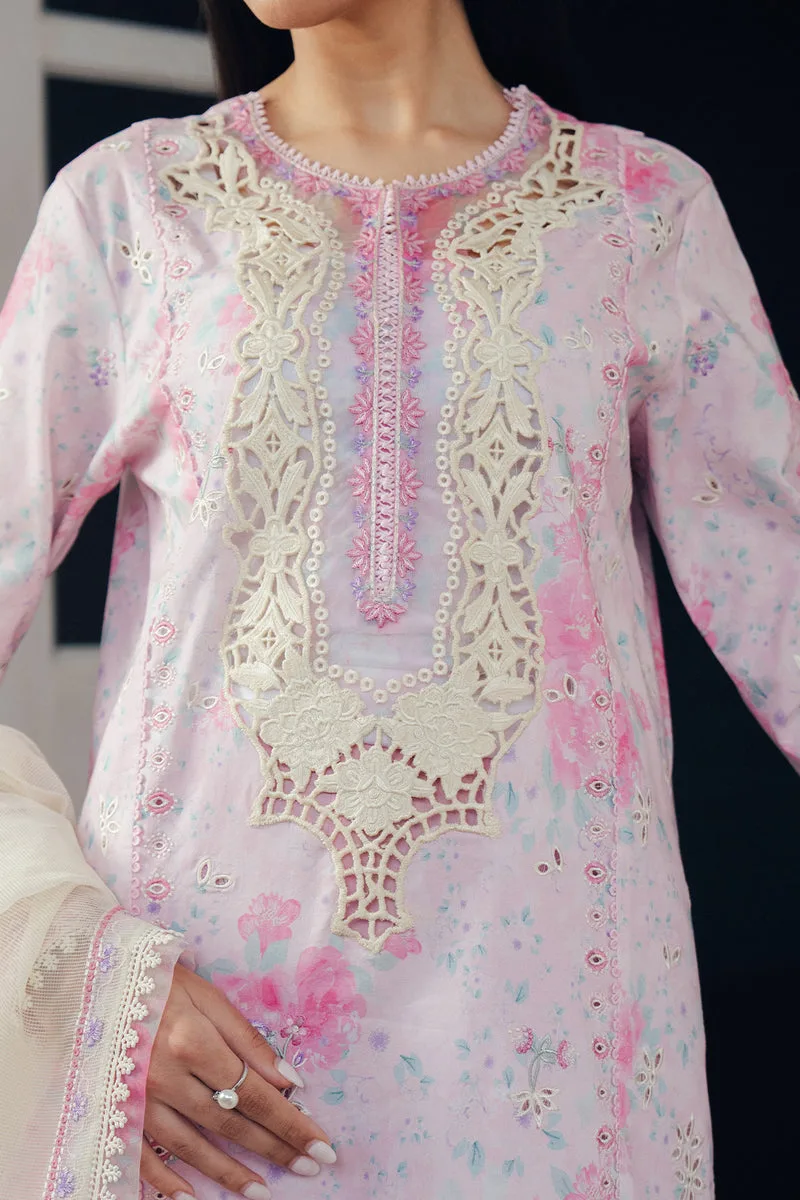 Afrozeh Day Break 26 Light Pink Organza – view 3 – Poshaq