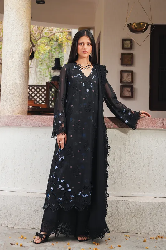 Afrozeh Sheer Khurma Eid Pret 26 Black Lawn – view 1 – Poshaq