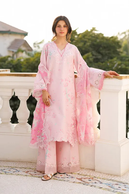 Afrozeh Summer Together 26 Pink Lawn – view 1 – Poshaq
