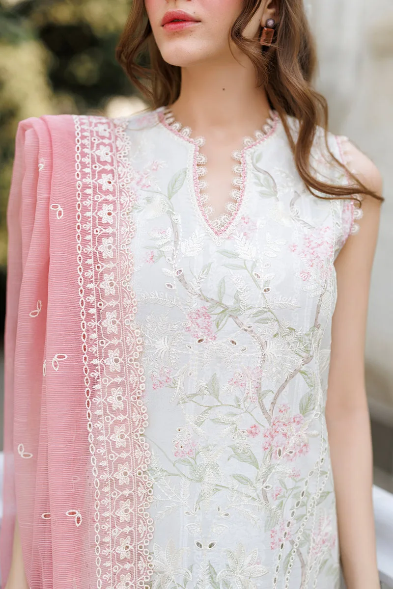 Afrozeh Summer Together 26 White Lawn – view 3 – Poshaq