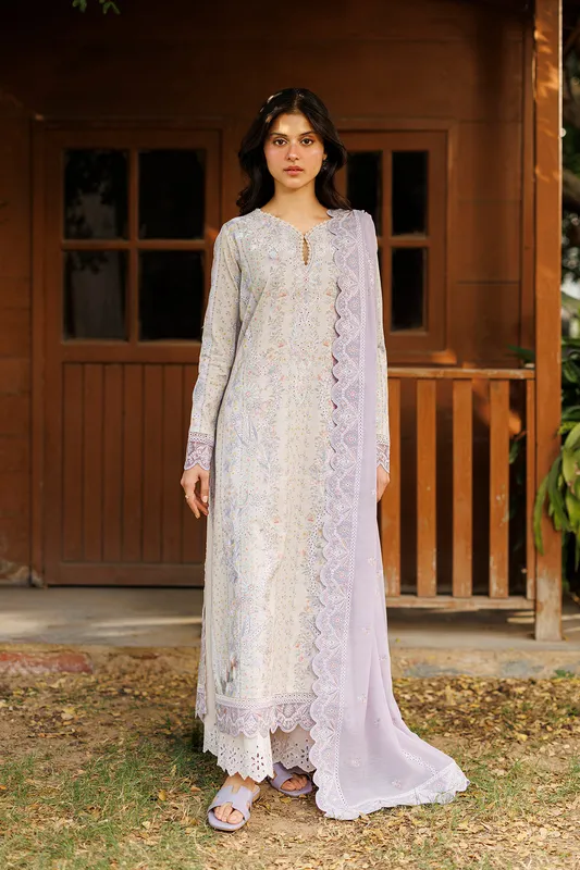 Afrozeh Summer Together 26 Off White Lawn – view 1 – Poshaq