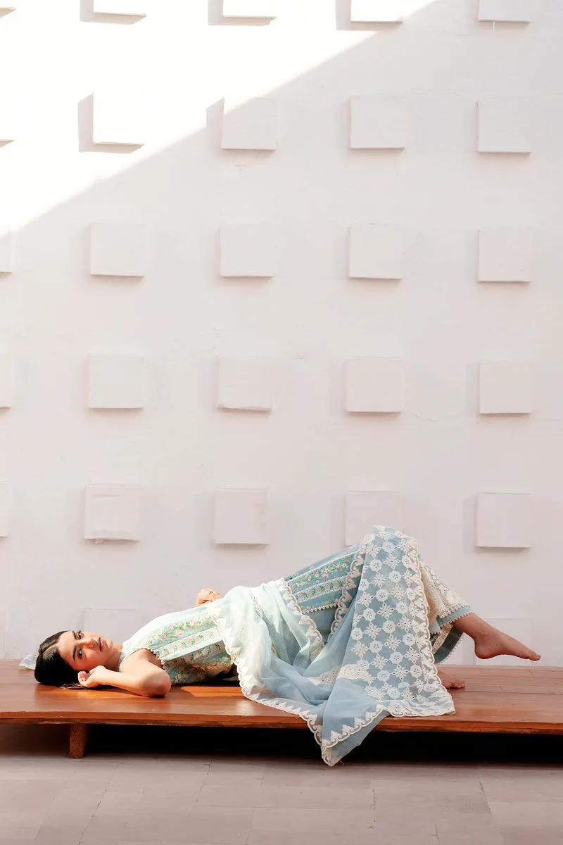 Afrozeh Sunspell 26 Sky Blue Lawn – view 4 – Poshaq