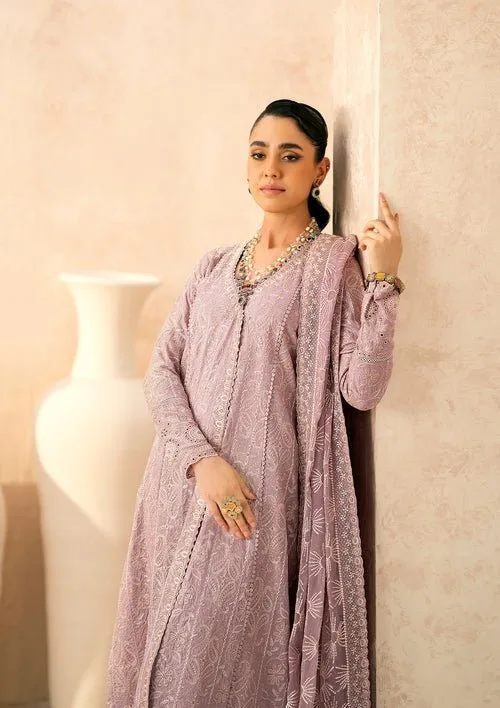 Elegant organza and lawn 3‑piece set with embroidered dupatta – view 4 – Poshaq
