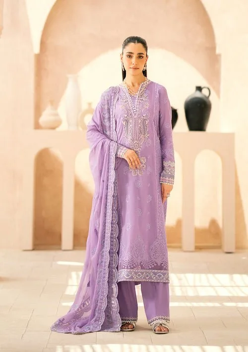 Aik Atelier long shirt with embroidered organza detailing – view 1 – Poshaq