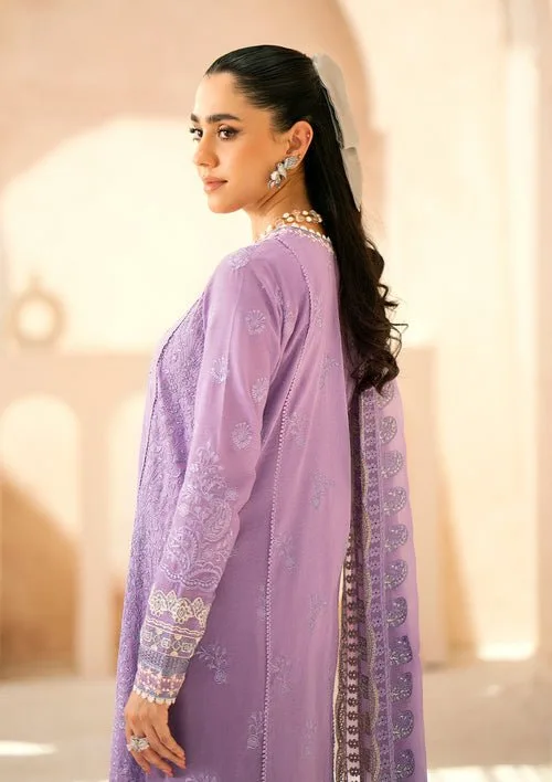 Aik Atelier long shirt with embroidered organza detailing – view 2 – Poshaq