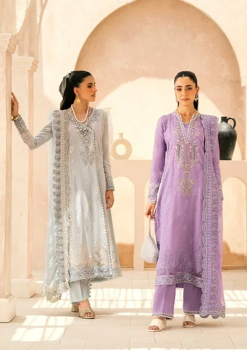 Aik Atelier long shirt with embroidered organza detailing – view 4 – Poshaq