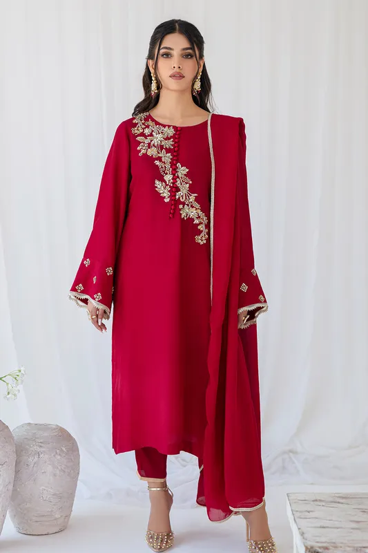 raw silk long shirt with subtle detailing – view 1 – Poshaq