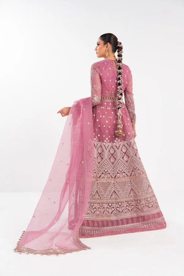 Blush pink formal suit with organza detailing – view 2 – Poshaq