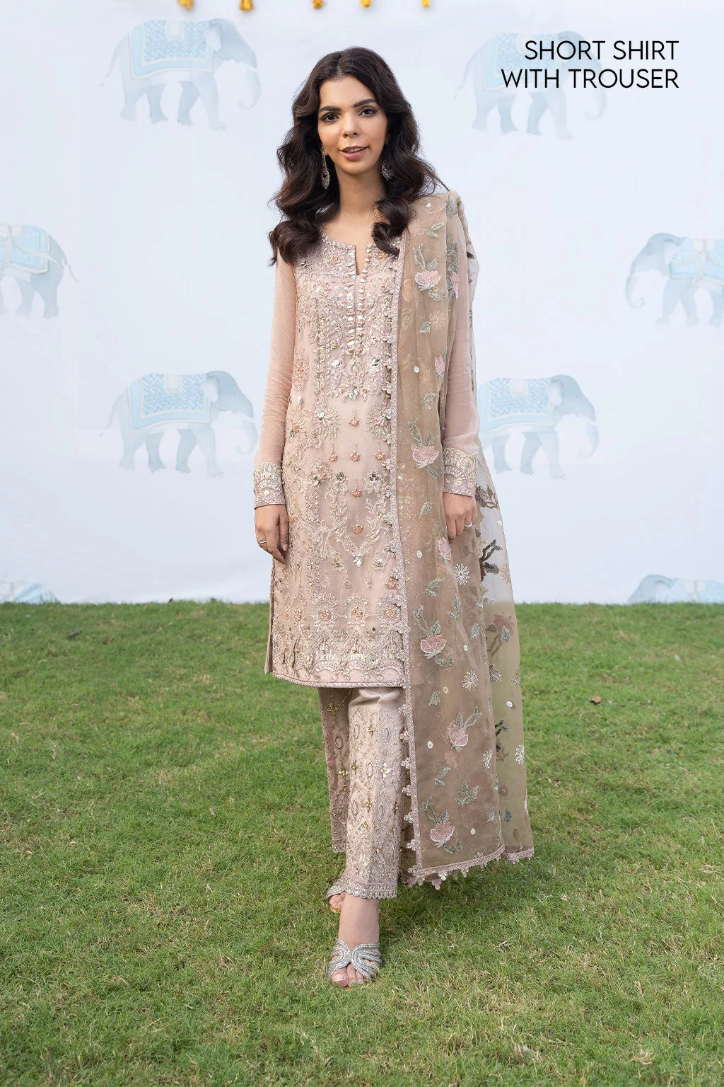 Iznik ISC-04 Maala unstitched set in organza, chiffon and silk – view 4 – Poshaq